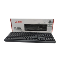 爱国心 GK-6021(黑色) 商务时尚有线键盘 办公键盘