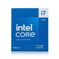 英特尔(Intel) i7-14700KF 酷睿14代 处理器 20核28线程 睿频至高可达5.6Ghz 33M三级缓存 盒装CPU