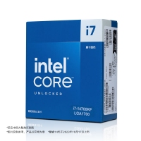 英特尔(Intel) i7-14700KF 酷睿14代 处理器 20核28线程 睿频至高可达5.6Ghz 33M三级缓存 盒装CPU