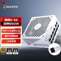 威刚（ADATA）XPG魔核II SE850W 白色电源 金牌全模组台式电脑电源atx3.0电源支持4090