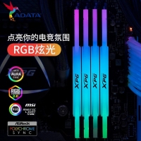 威刚(ADATA)XPG龙耀D500G 32GB(16GBX2)套装 DDR5 8000 (黑色) 台式机内存条