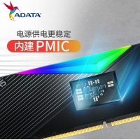 威刚(ADATA)XPG龙耀D500G 32GB(16GBX2)套装 DDR5 8000 (黑色) 台式机内存条