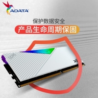 威刚(ADATA)XPG龙耀D500G 32GB(16GBX2)白色彩包套装 DDR5 6000 C30海力士A die内存条