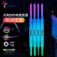 威刚(ADATA)XPG龙耀D500G 64GB(32GBX2) DDR5 6000 黑色彩包套装 C30海力士A die内存