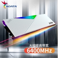 威刚(ADATA)XPG龙耀D500G 32GB(16GBX2)白色彩包套装 DDR5 6400 C32海力士A die内存条