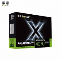 索泰 （ZOTAC） RTX 4070 SUPER-12GB X-GAMING HOC 玄夜黑 游戏台式显卡