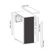 游戏风暴 静界mini 静音机箱 台式电脑游戏主机箱(主动静音,U3,,高散热器)