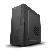 游戏风暴 飞驰 黑 全新电脑主机 支持长显卡 水冷 ATX机箱网吧处理电脑前置U3