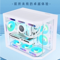 今日特价 游戏风暴机箱 海岚（黑色）海景房 台式电脑游戏机箱/支持M-ATX主板/360水冷