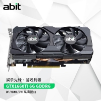 升技 GXT1660TI 6G GDDR6 高性能台式机显卡 HDMI+DP+DVI