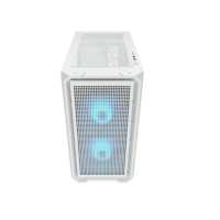 骨伽 乘风MX600 mini 白色 台式玻璃侧透机箱 支持MATX主板360水冷/网孔面板